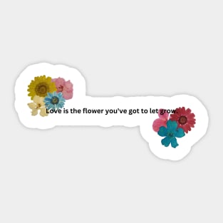Flower Quote Design Sticker